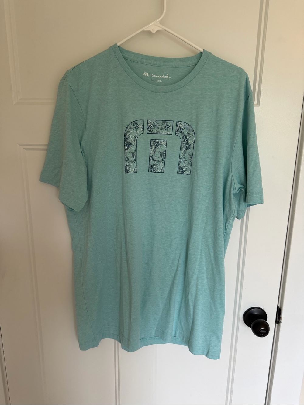 Travis Mathew Pine Pattern Logo Tee